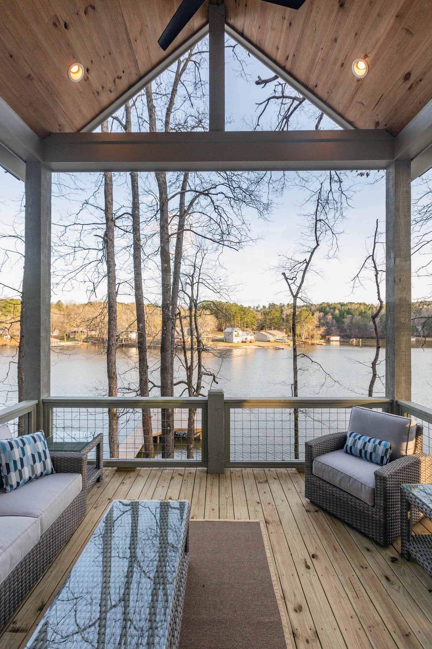 Porch looking over Lake Martin