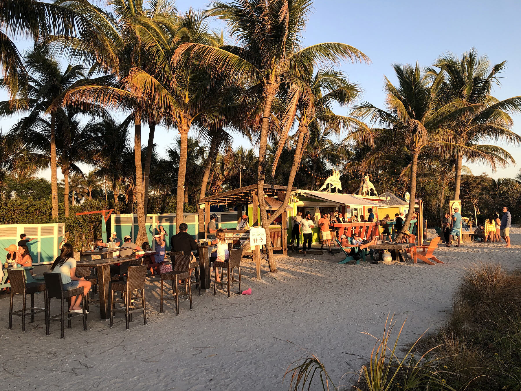 Outdoor taco stand at South Seas Island Resort