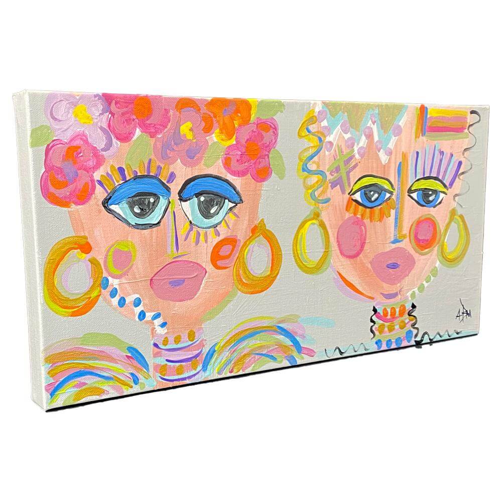 Dorm Decor's original artwork adds a personalized, colorful touch to any dorm room. This piece, titled "Diva Duo" and measuring 10-by-20 inches, can be found HERE for $150. Diva artwork