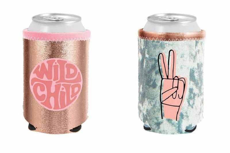 Can coolers, $8 each, at Silk N Honey Boutique | Image: Silk N Honey Boutique Can coolers from Silk N Honey Boutique