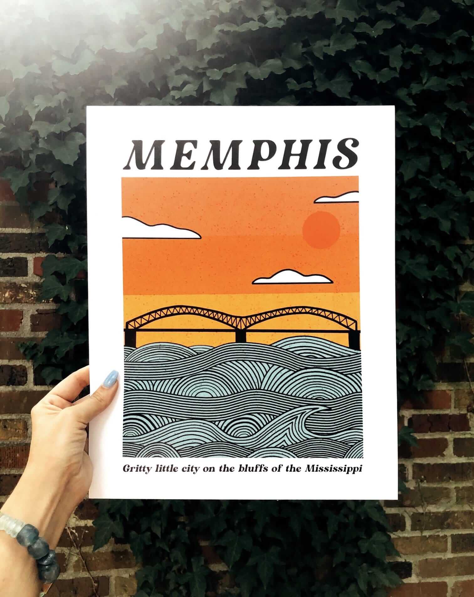 Memphis print, $30, at North Evergreen | Image: North Evergreen Memphis print
