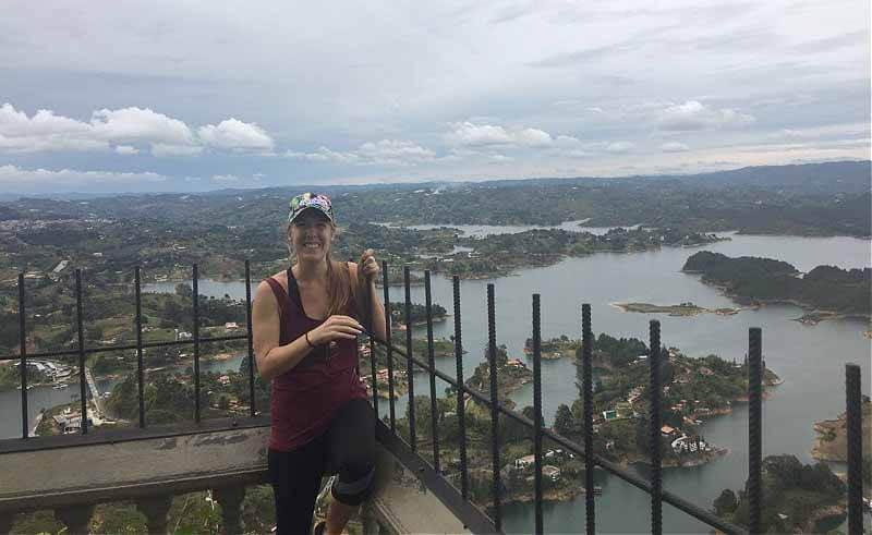 Savannah, on her travels in South America. Image: submitted Savannah Cleveland in South America.