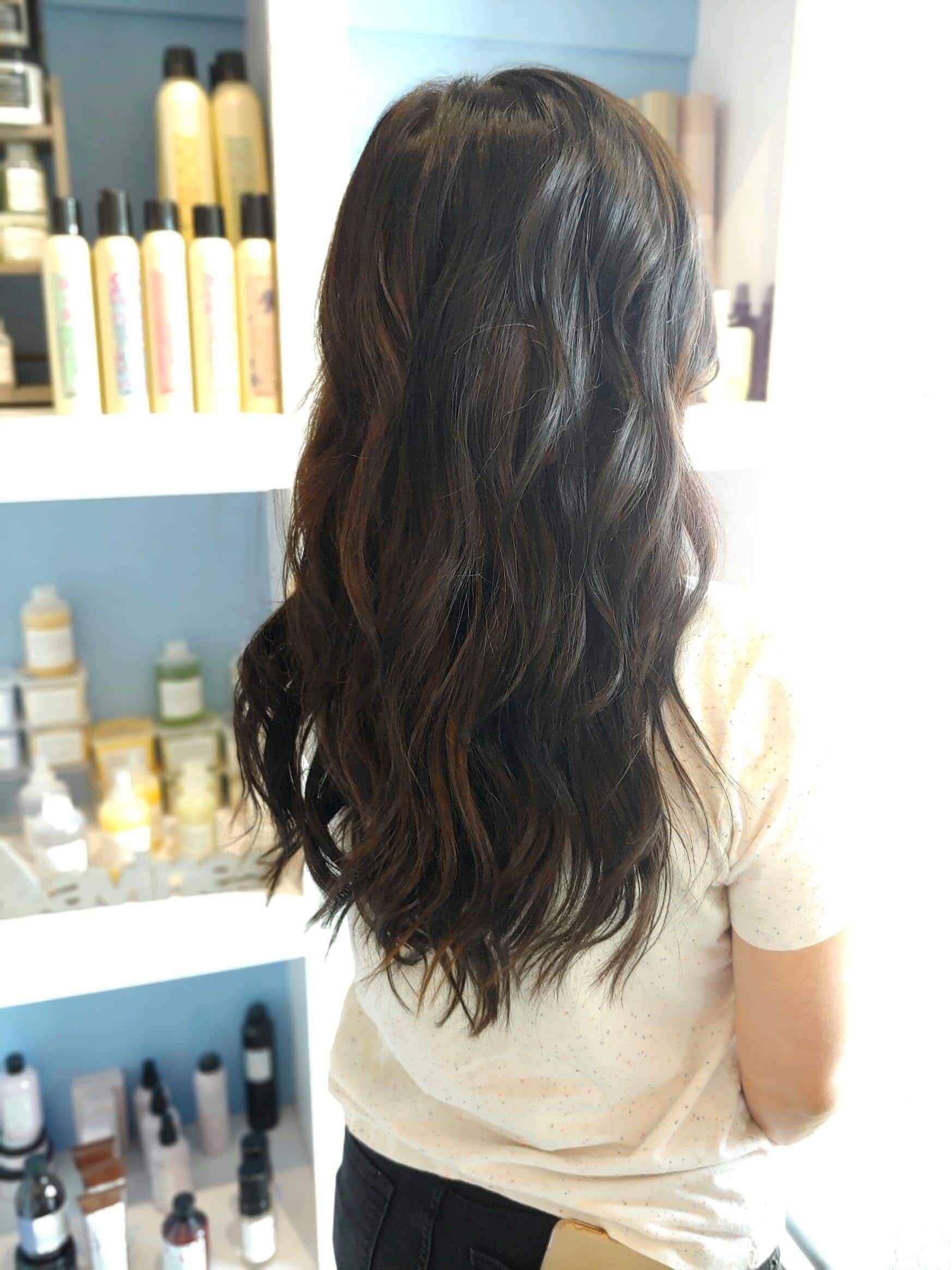 Dark hair with soft waves