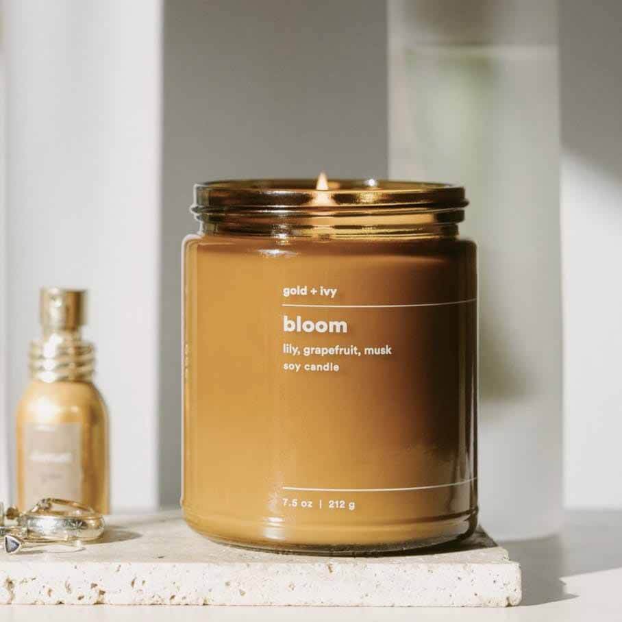 'bloom' candle