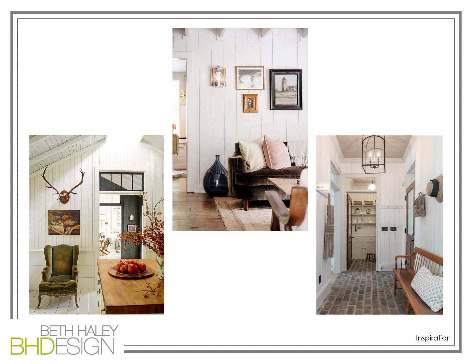 Three rooms shown of vision board for 2811 Belmont Boulevard