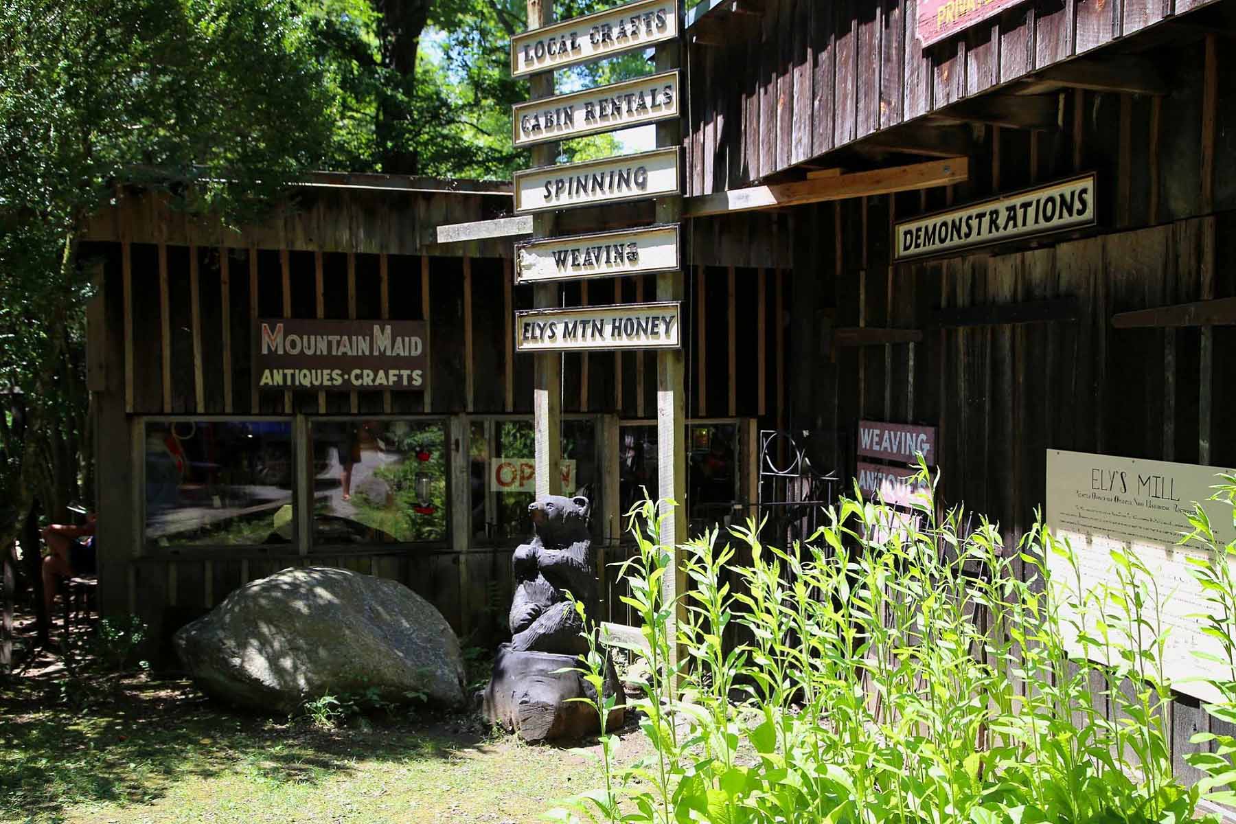 Exterior of store at Ely's Mill
