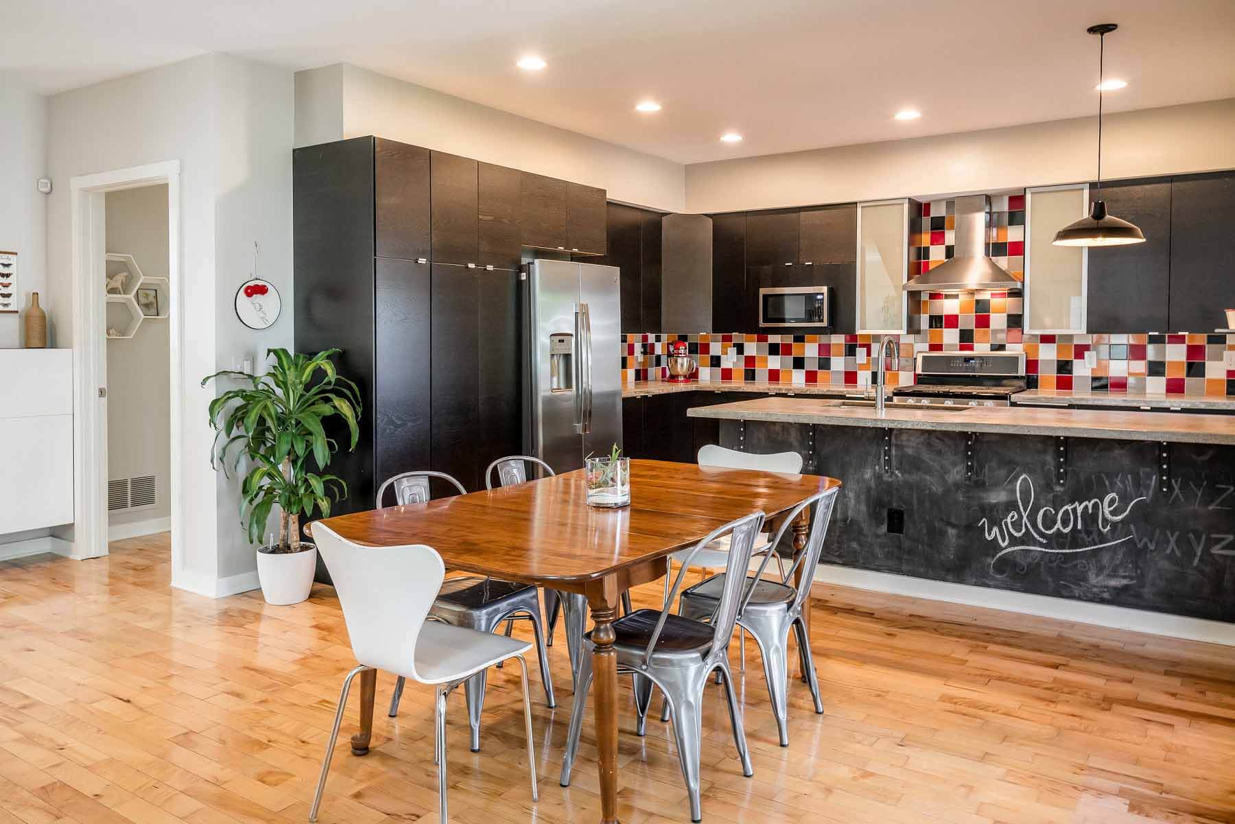 Gallery-style kitchen in Louisville home called "The Samantha"