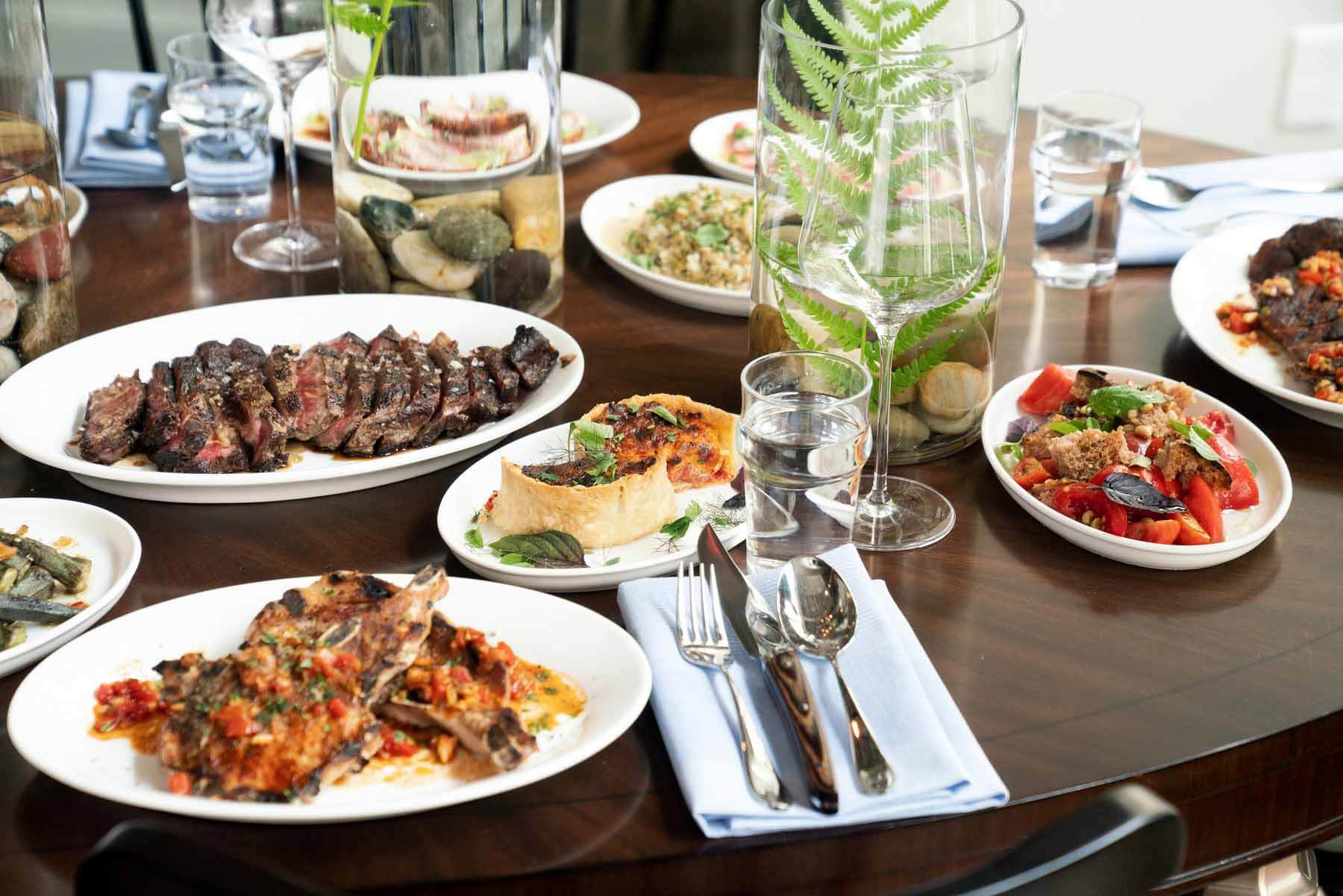 Shared plates are the best way to experience more of the menu at Helen. Image: Cary Norton Spread of food from Helen, a new Southern restaurant