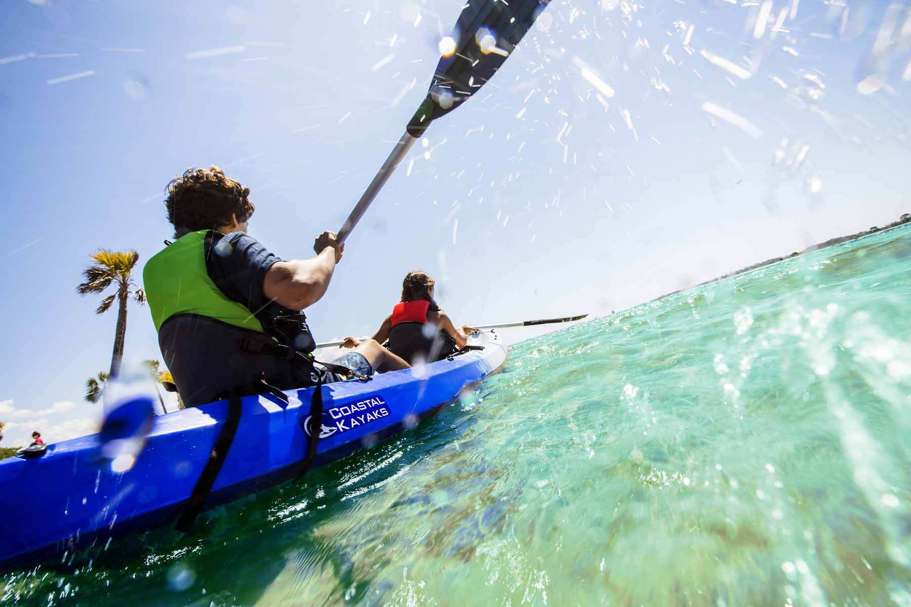 People kayaking in Panama City Beach