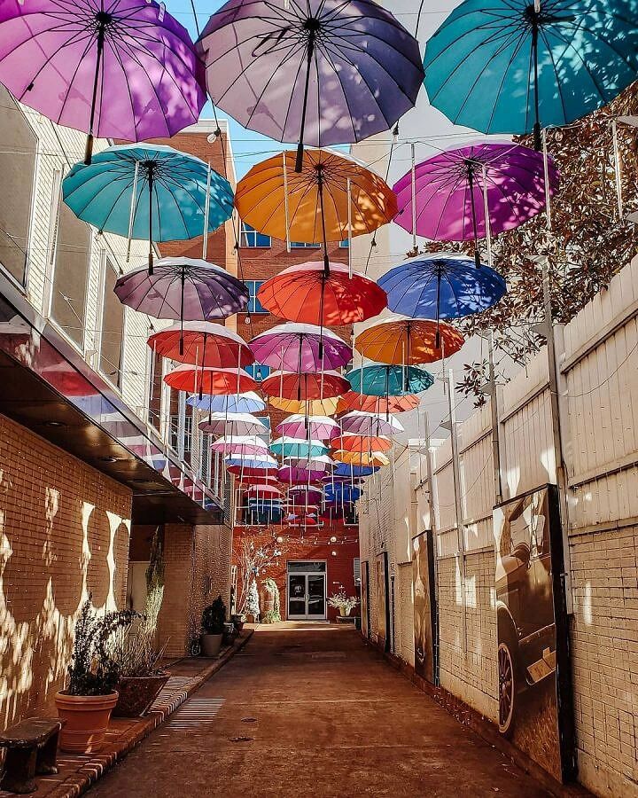 Umbrella Alley in Chattanooga West Village