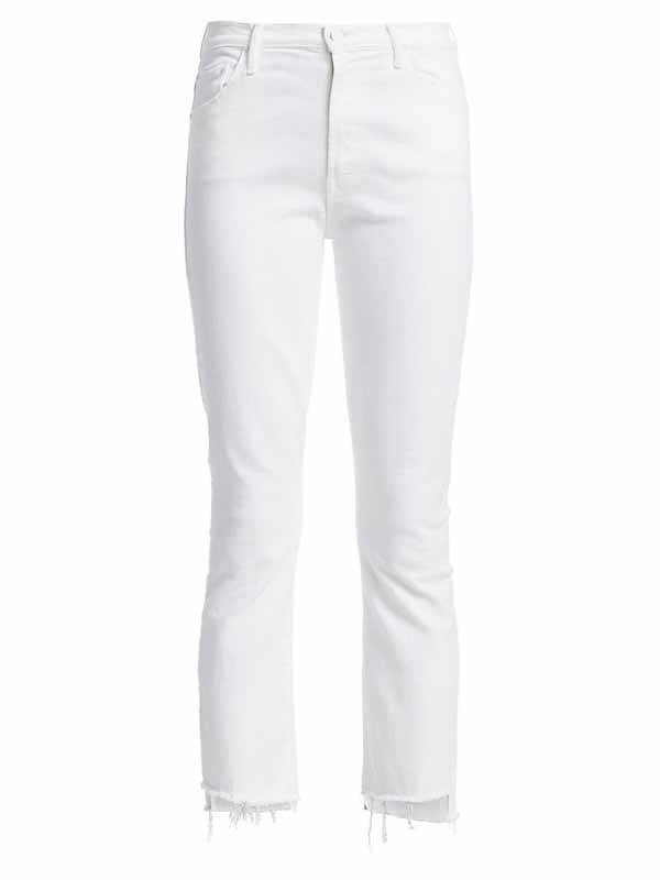 mother denim white jeans