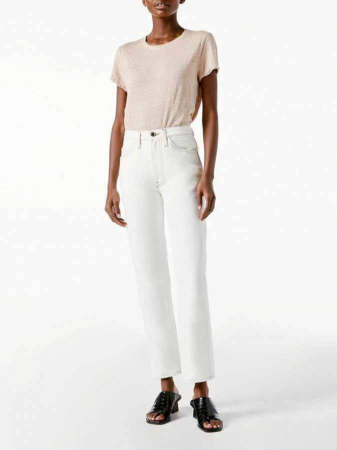 FRAME white denim