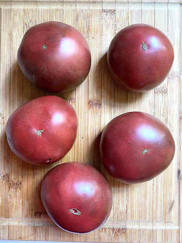 5 heirloom tomatoes