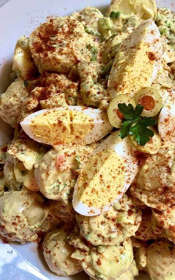 Old Fashioned Green Olive Potato Salad