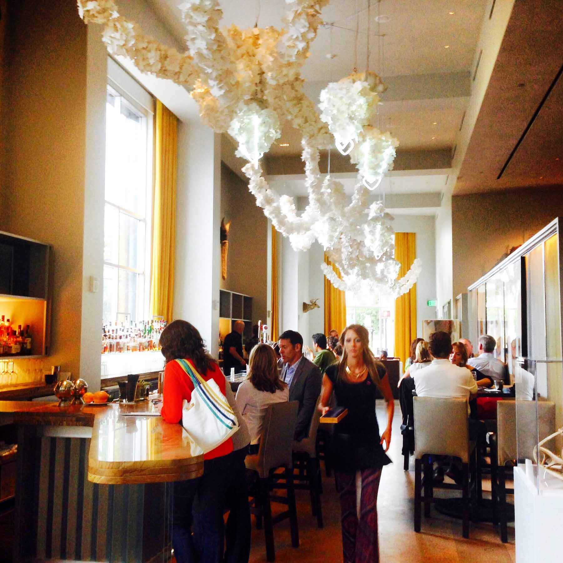 21C Museum Hotel interior in Durham, NC