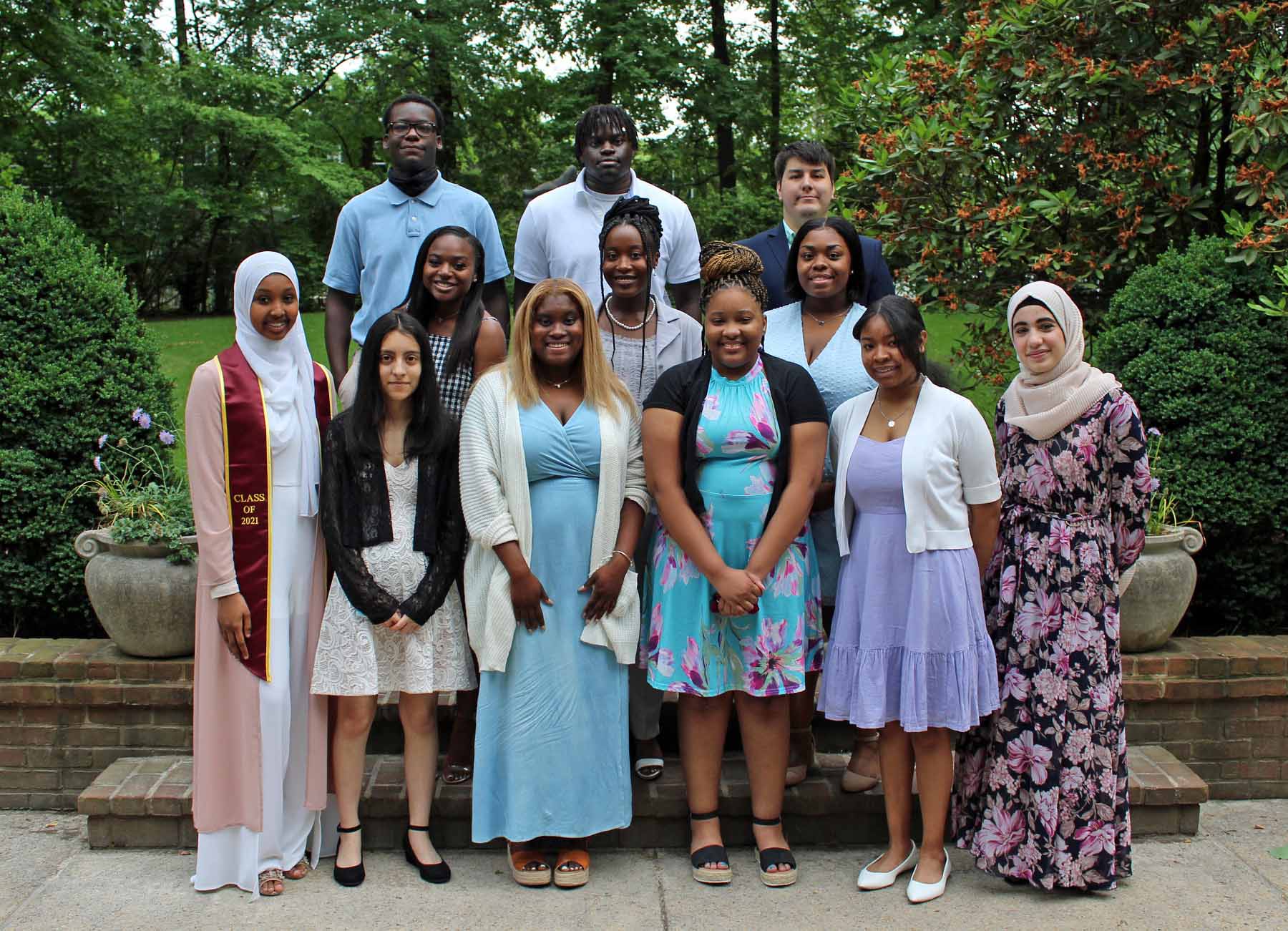 Graduating seniors at Senior Reception.