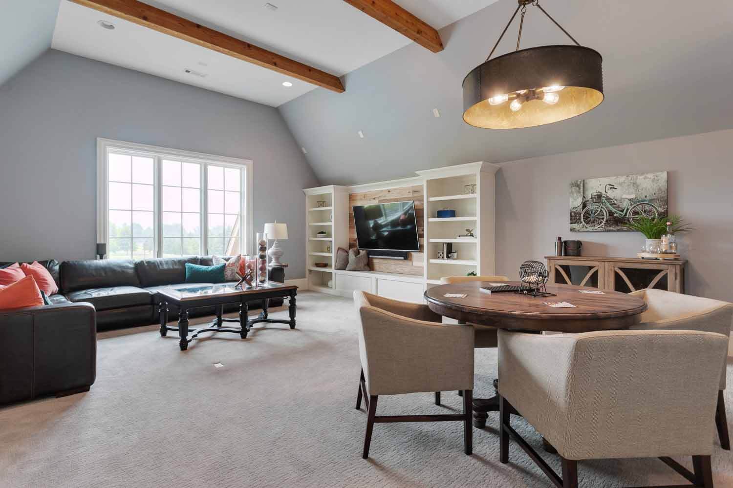 Media room in a College Grove home that's for sale