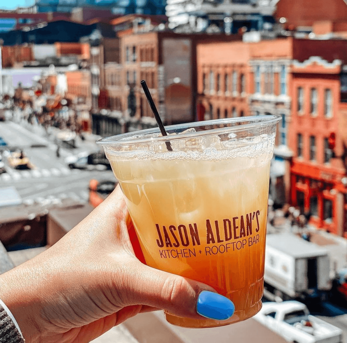 Cocktail from Jason Aldean's Kitchen + Rooftop Bar