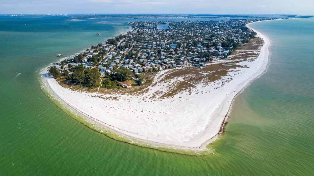 Aerial view of Anna Maria Island