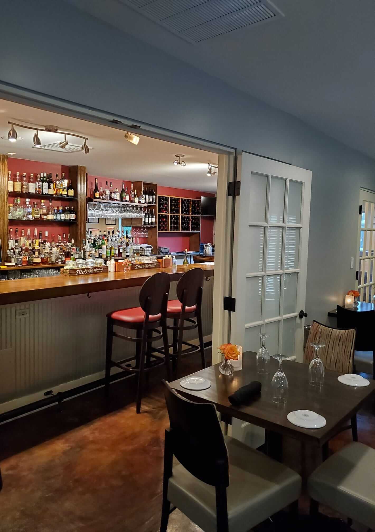 Dining room at Erling Jensen, an intimate restaurant in Memphis