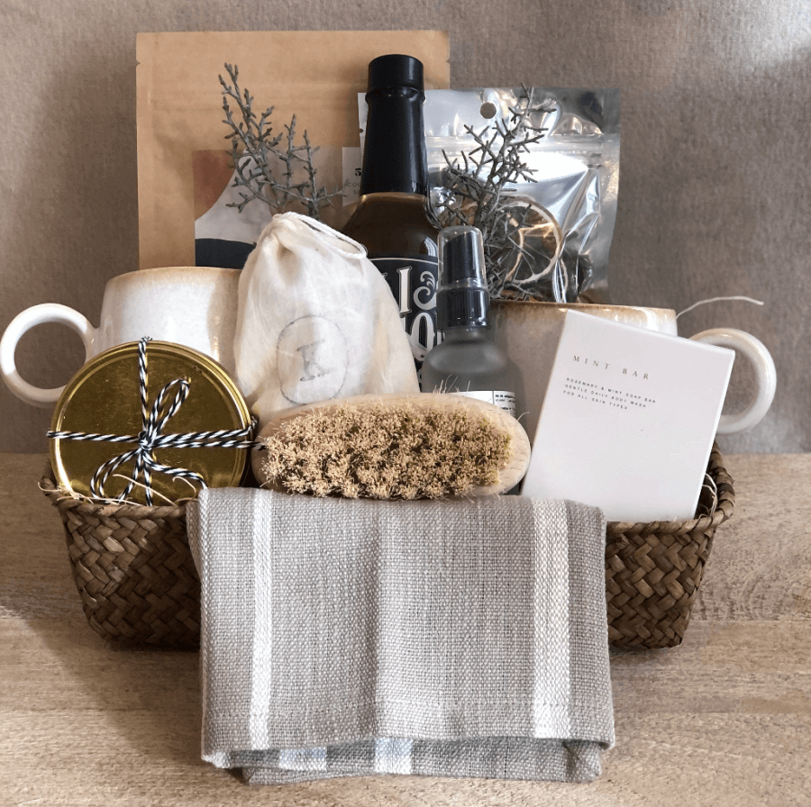 Gift basket, starting at $29, at Oak Nashville | Image: Oak Nashville Nashville FINDS July: Oak Nashville Gift Basket