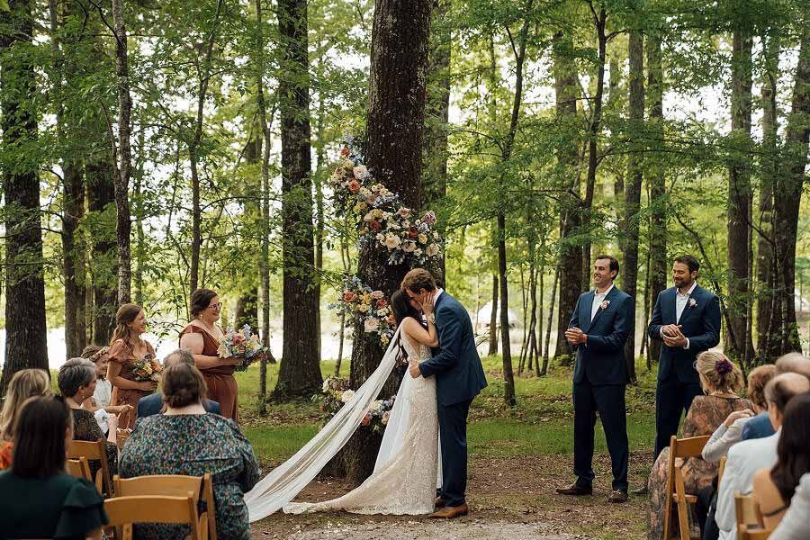 Katie and Marshall Wedding Home Place Pastures Ceremony