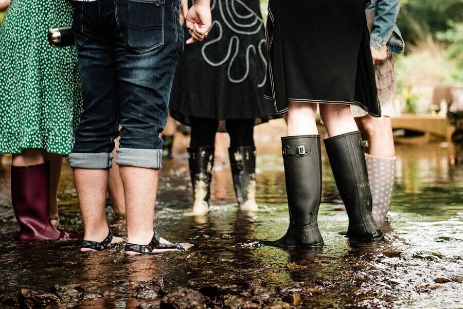 Creek-appropriate shoes for the Harpeth Conservancy Dinner