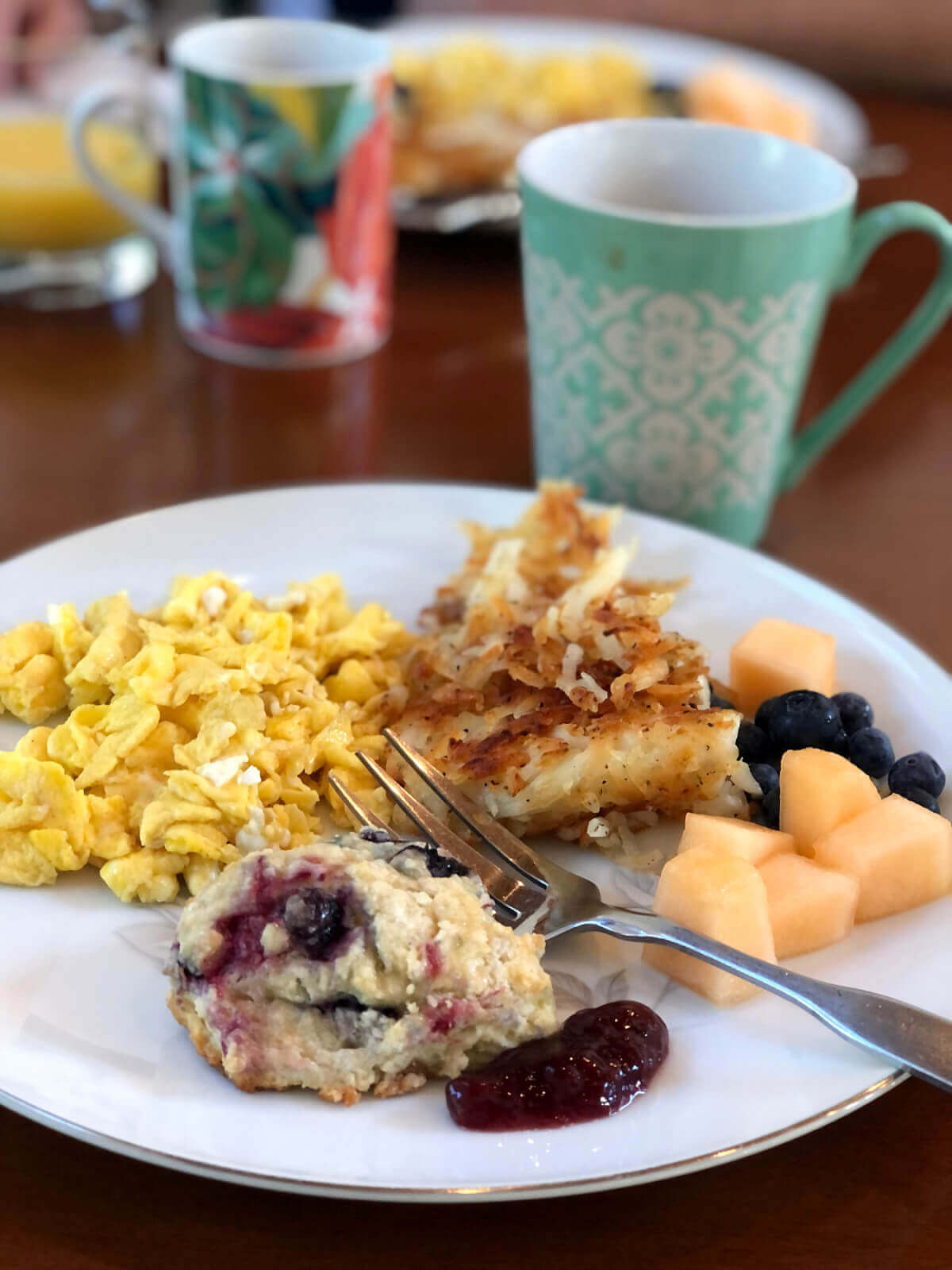 Breakfast from The Limelight Inn in Dahlonega, Georgia