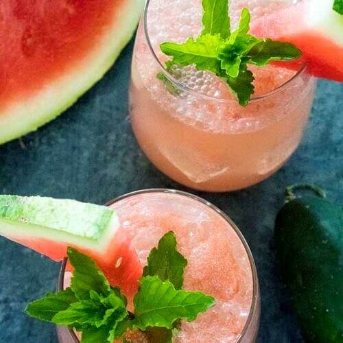 SB Cucumber Cocktails Watermelon Mint The Happier Homemaker