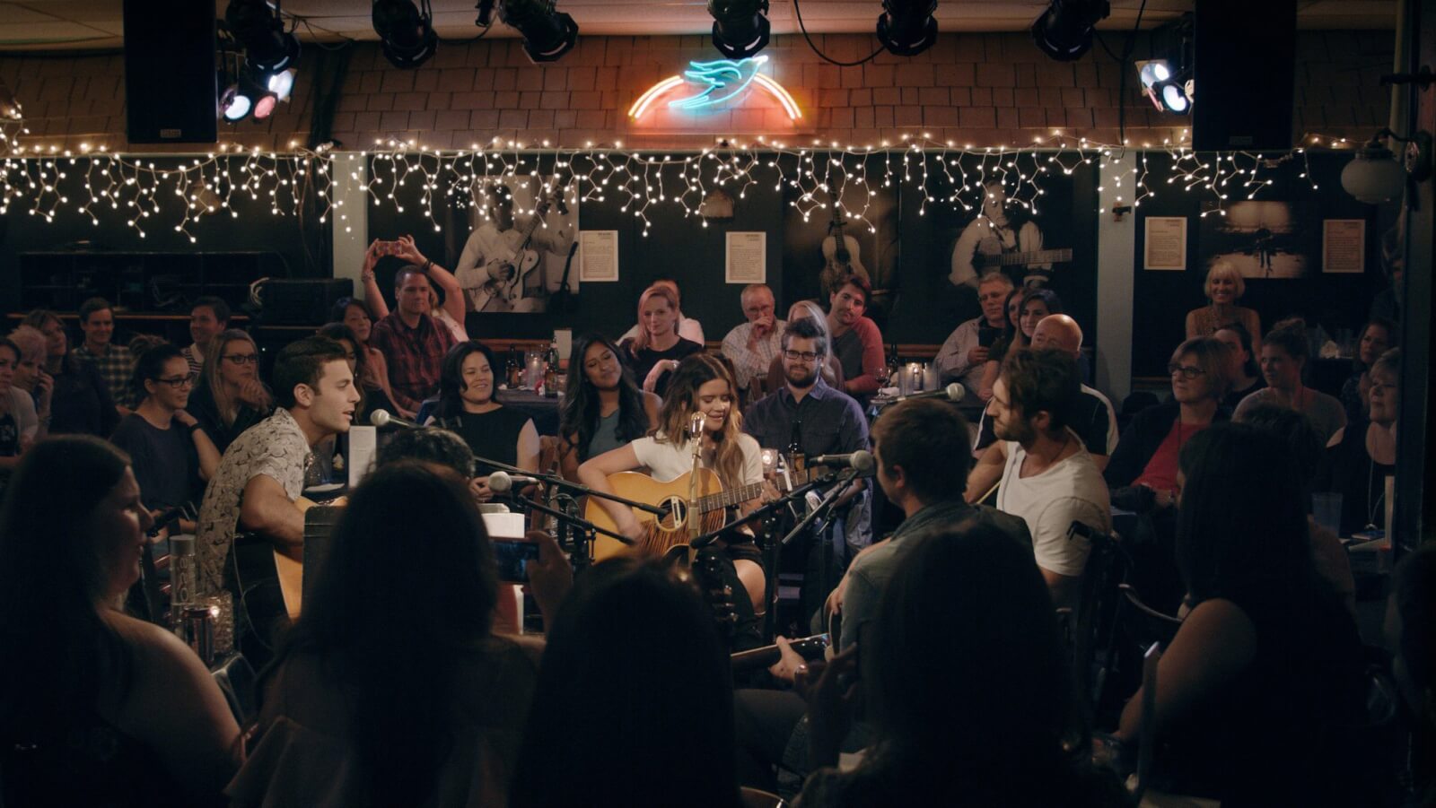 Where to Watch Nashville Songwriters: Maren Morris and Ryan Hurd performing at The Bluebird Cafe