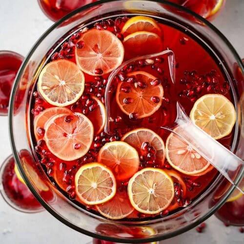 3 Big-Batch Fall Cocktail Recipes to Try This Season - Cranberry Punch Nibble
