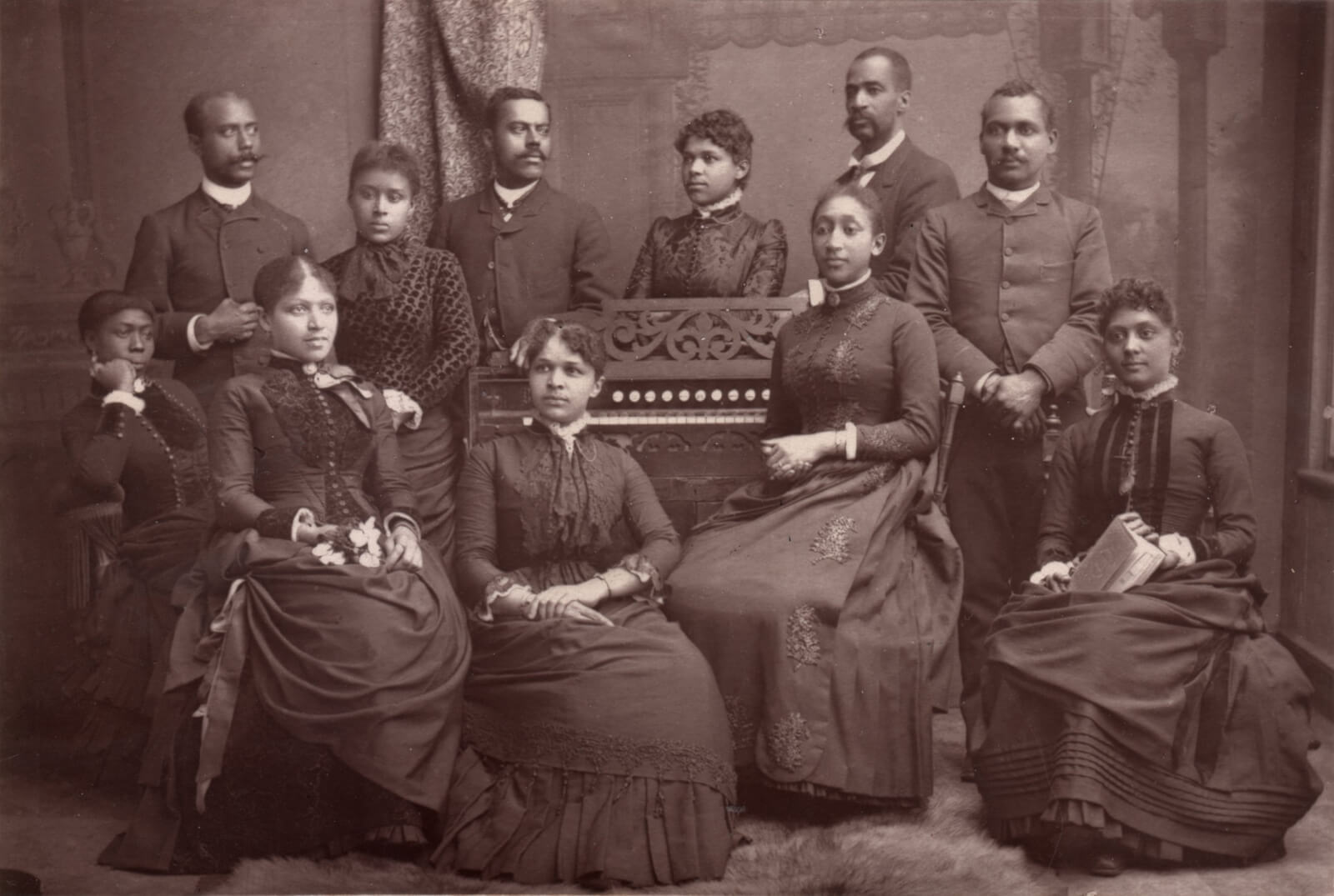 Old photo of the Fisk Jubilee Singers