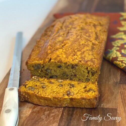 SB Pumpkin Recipes Pumpkin Pecan Bread Family Savvy