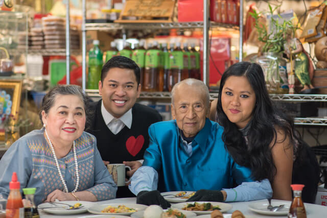 Anna and Arnold with their parents
