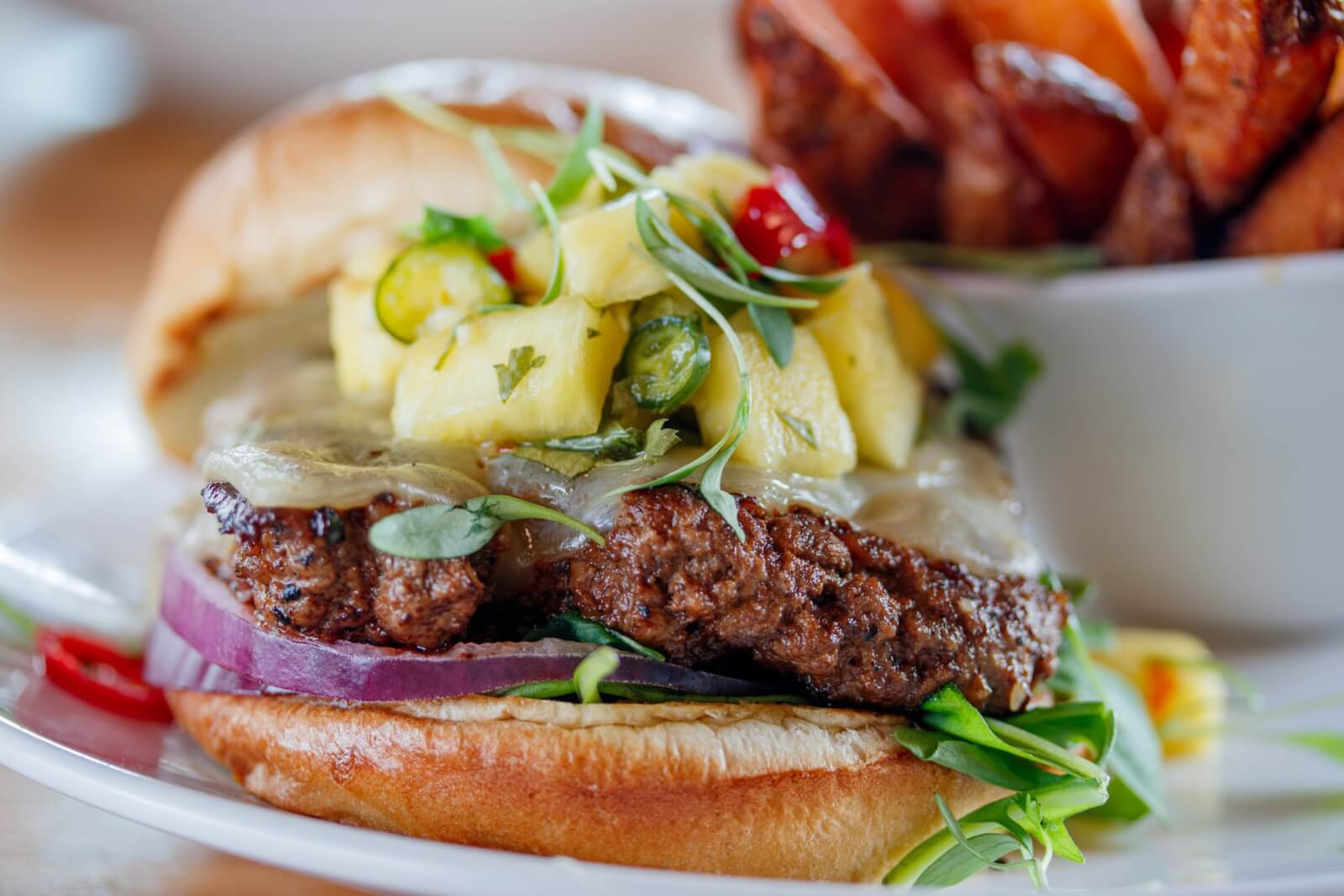 The KBQ Burger from Scout's Pub