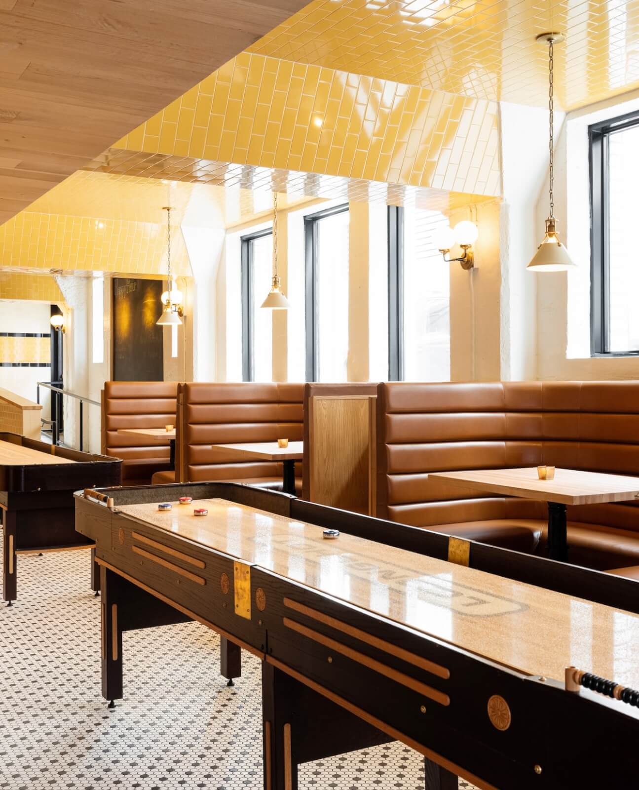 Shuffleboard and beer, the perfect combo. Image: Longshot Shuffleboard Memphis