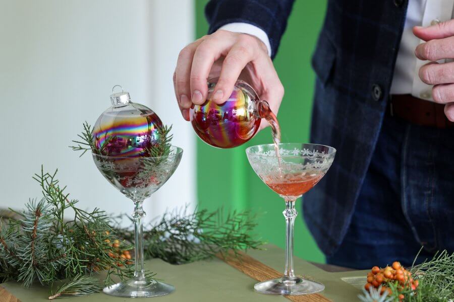 Ornament Champagne Cocktail Recipe