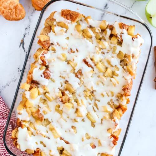 SB Recipes Apple Fritter Breakfast Casserole Nums The Word