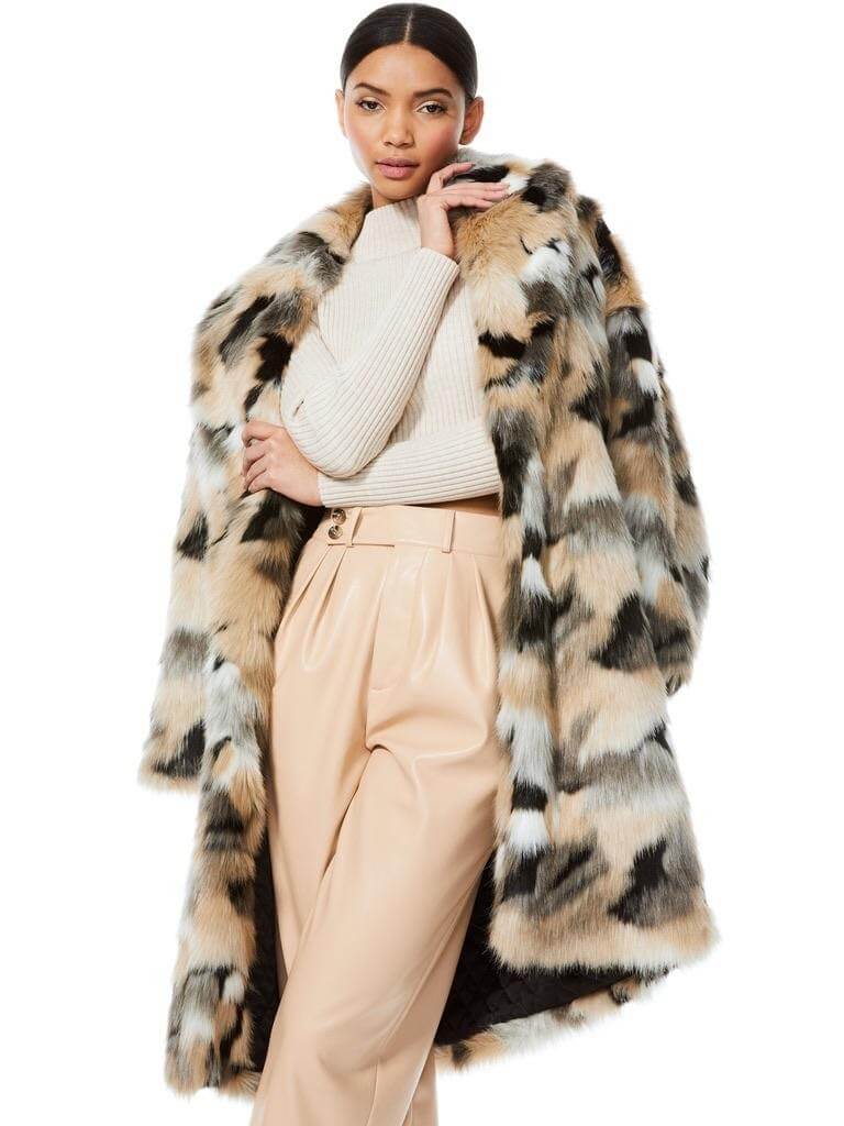 Faux fur coat from Saks Fifth Avenue
