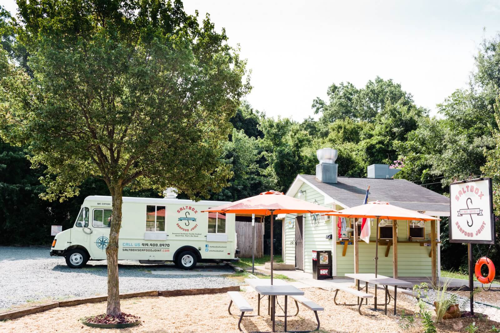 Exterior of Saltbox Seafood Joint in Durham, NC