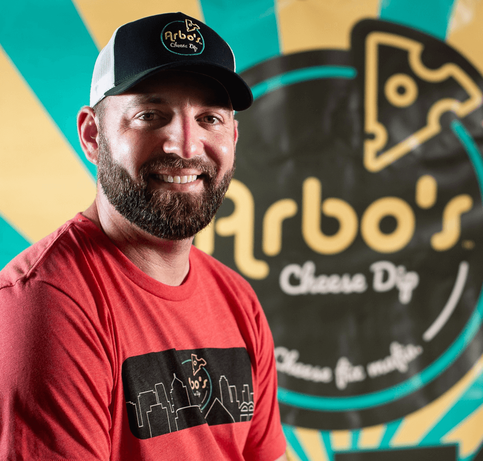 Andrew Arbogast, founder of Arbo's Cheese Dip