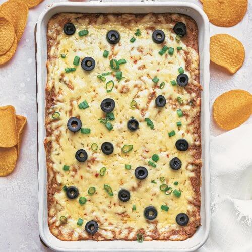 SB Tex Mex Dip Recipes Baked Bean Dip Credit Mandi Hickman