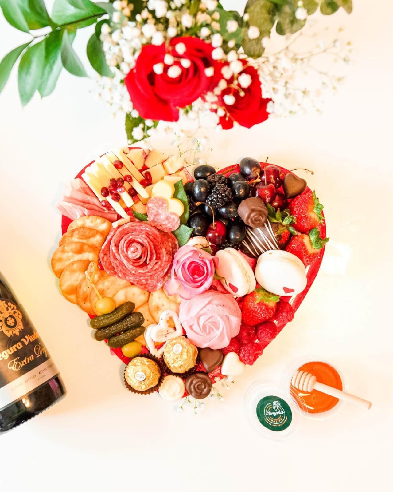 Memphis Grazing Valentine's Day board