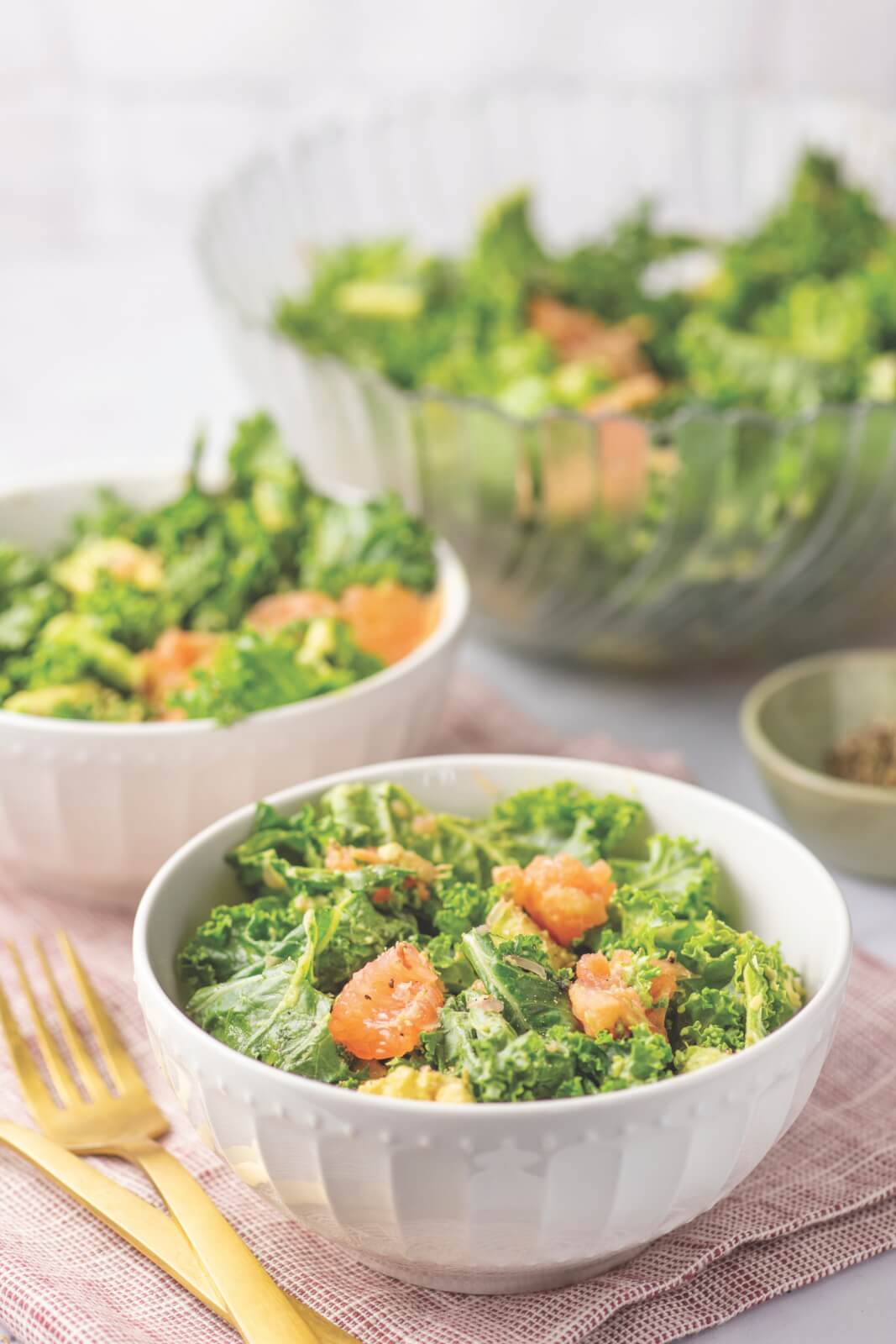 SB Plant Forward Keto Recipe Avocado Grapefruit Kale Salad Image Credit Liz MacDowell scaled