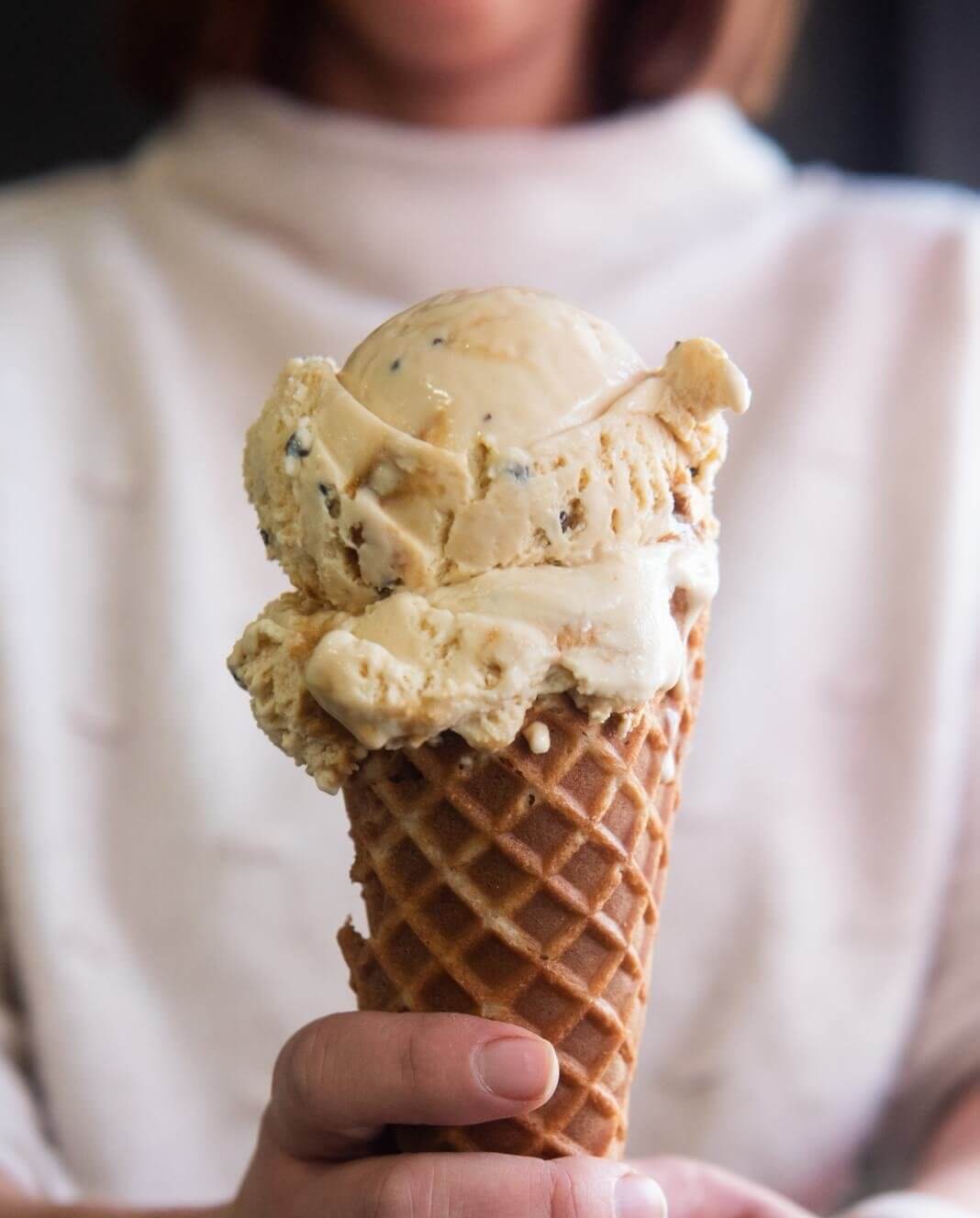 ice cream cone from Hattie Jane's Creamery
