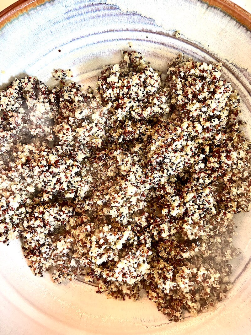 Quinoa Salad: cook your quinoa first