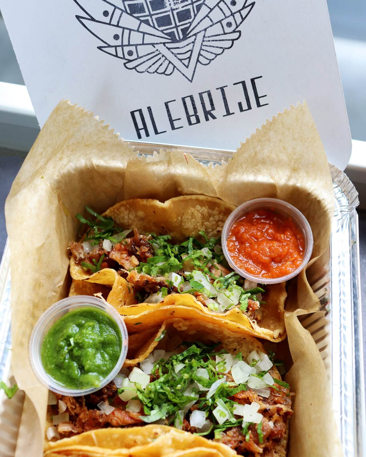 Tacos from Tacos by Alebrije at GEODIS Park.