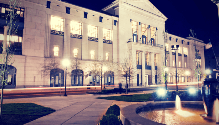 The Nashville Public Library facade
