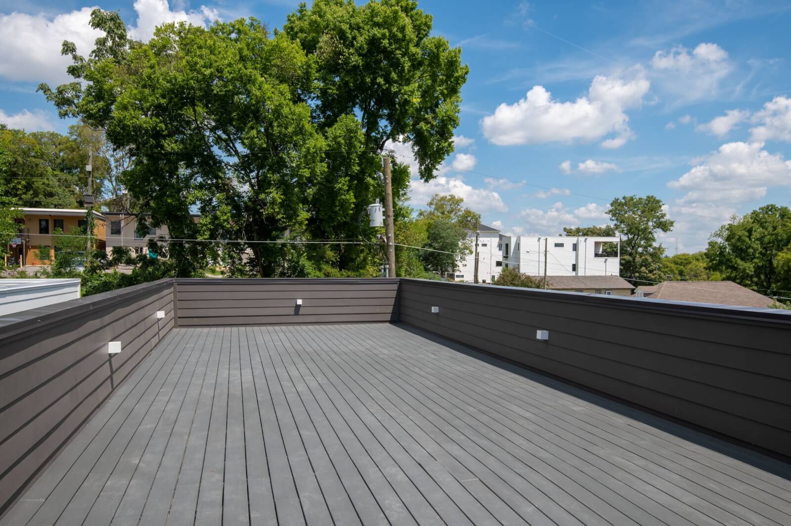 Rooftop deck on downtown Nashville home for sale