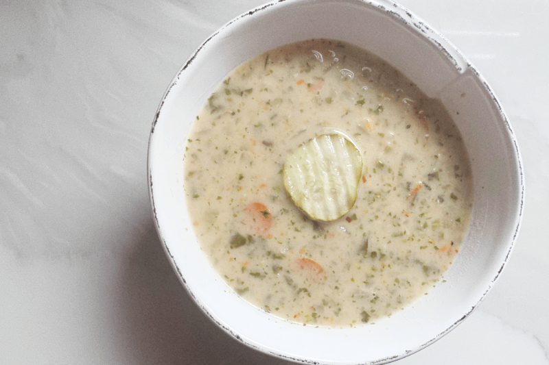 Unexpectedly Delicious: Dill Pickle Soup